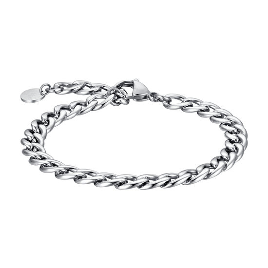 BRACCIALE UOMO IN ACCIAIO MAGLIA SILVER