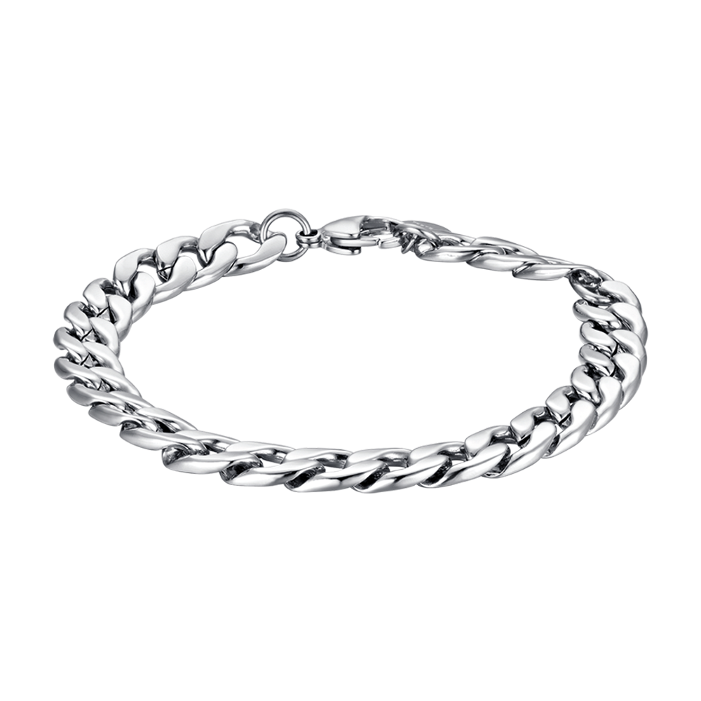 BRACCIALE UOMO IN ACCIAIO MAGLIA ACCIAIO