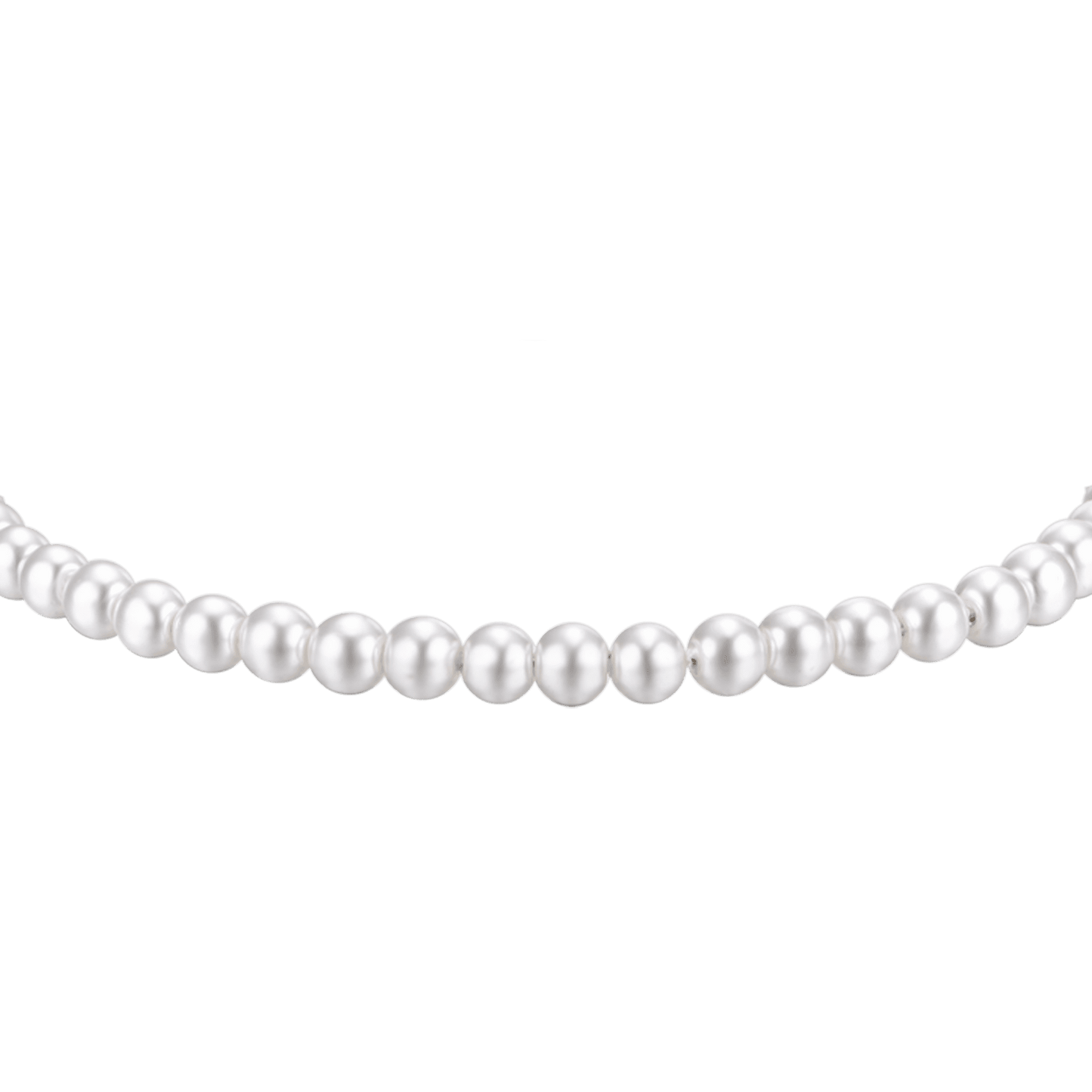 BRACCIALE UOMO IN ACCIAIO CON PERLE BIANCHE