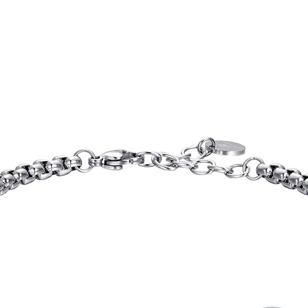 BRACCIALE UOMO IN ACCIAIO SEGNO ZODIACALE SAGITTARIO PIASTRA