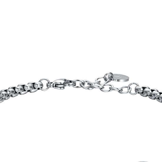 BRACCIALE UOMO IN ACCIAIO SEGNO ZODIACALE SAGITTARIO PIASTRA