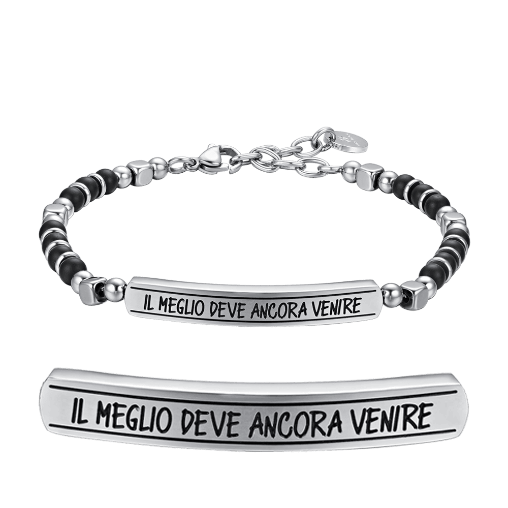 BRACCIALE UOMO IN ACCIAIO IL MEGLIO DEVE ANCORA VENIRE