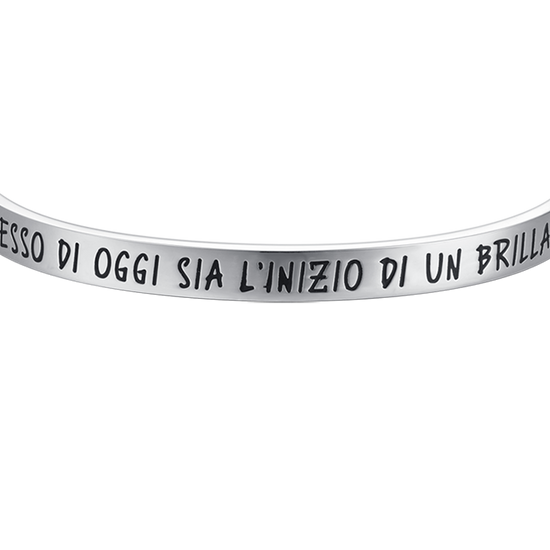 BRACCIALE UOMO IN ACCIAIO IL SUCCESSO DI OGGI SIA L'INIZIO DI UN BRILLANTE FUTUR