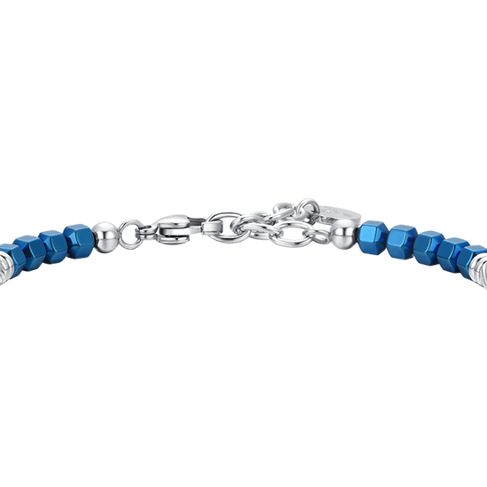 BRACCIALE UOMO IN ACCIAIO EMATIVE SILVER E BLU