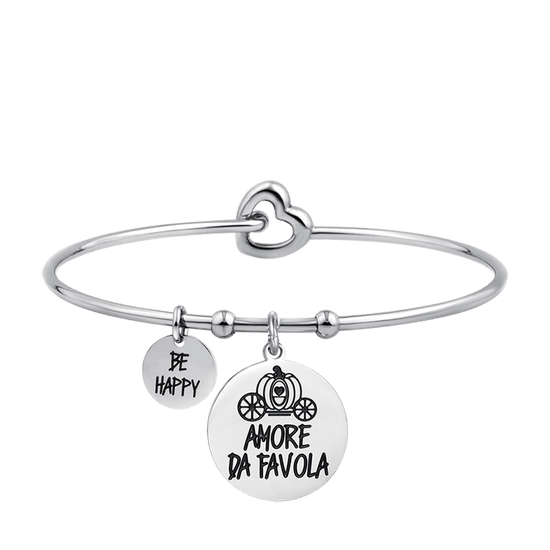 BRACCIALE DONNA IN ACCIAIO AMORE DA FAVOLA