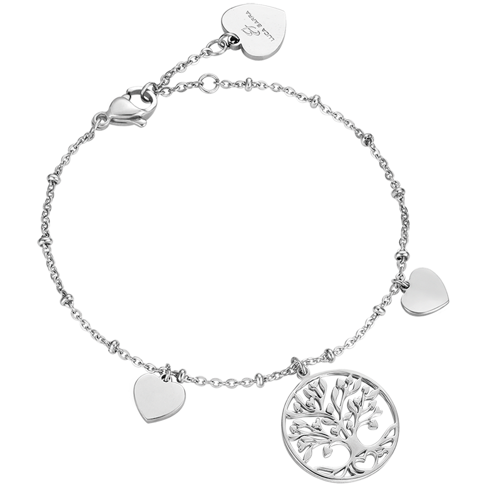 BRACCIALE DONNA IN ACCIAIO CON ALBERO DELLA VITA