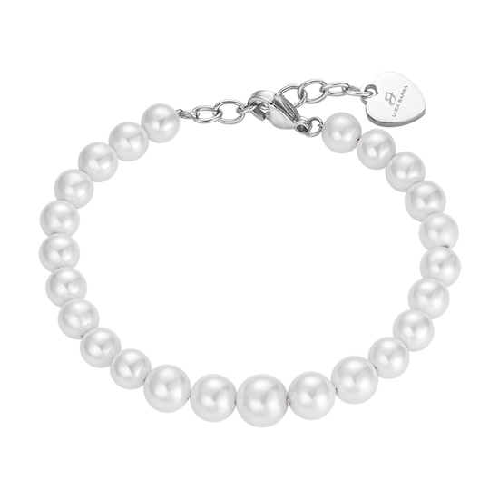 BRACCIALE DI PERLE BIANCHE DONNA