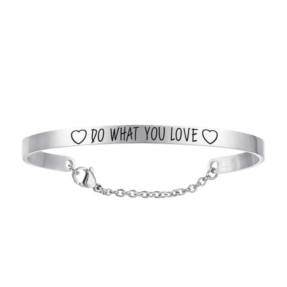 BRACCIALE DONNA IN ACCIAIO DO WHAT YOU LOVE