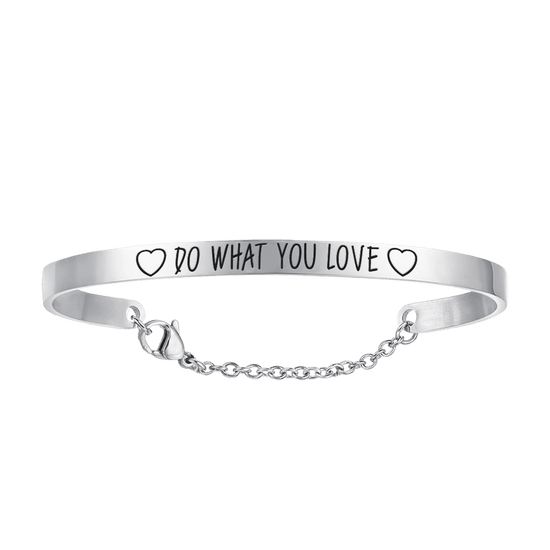 BRACCIALE DONNA IN ACCIAIO DO WHAT YOU LOVE