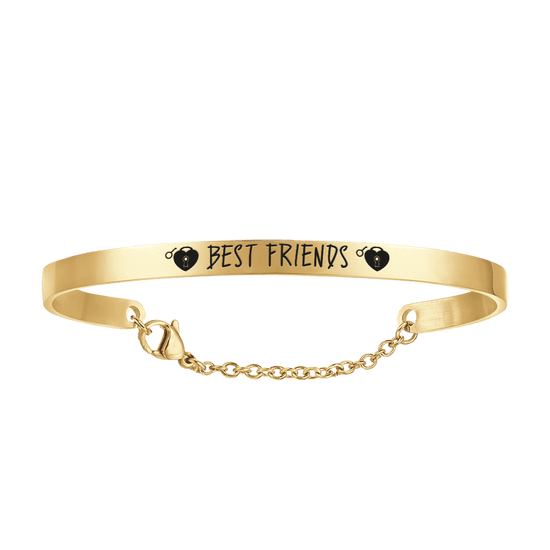 BRACCIALE DONNA IN ACCIAIO DORATO BEST FRIENDS