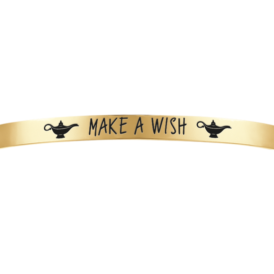 BRACCIALE DONNA IN ACCIAIO DORATO MAKE A WISH