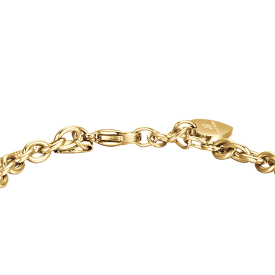 BRACCIALE DONNA IN ACCIAIO IP GOLD CON STELLA E CERCHIO