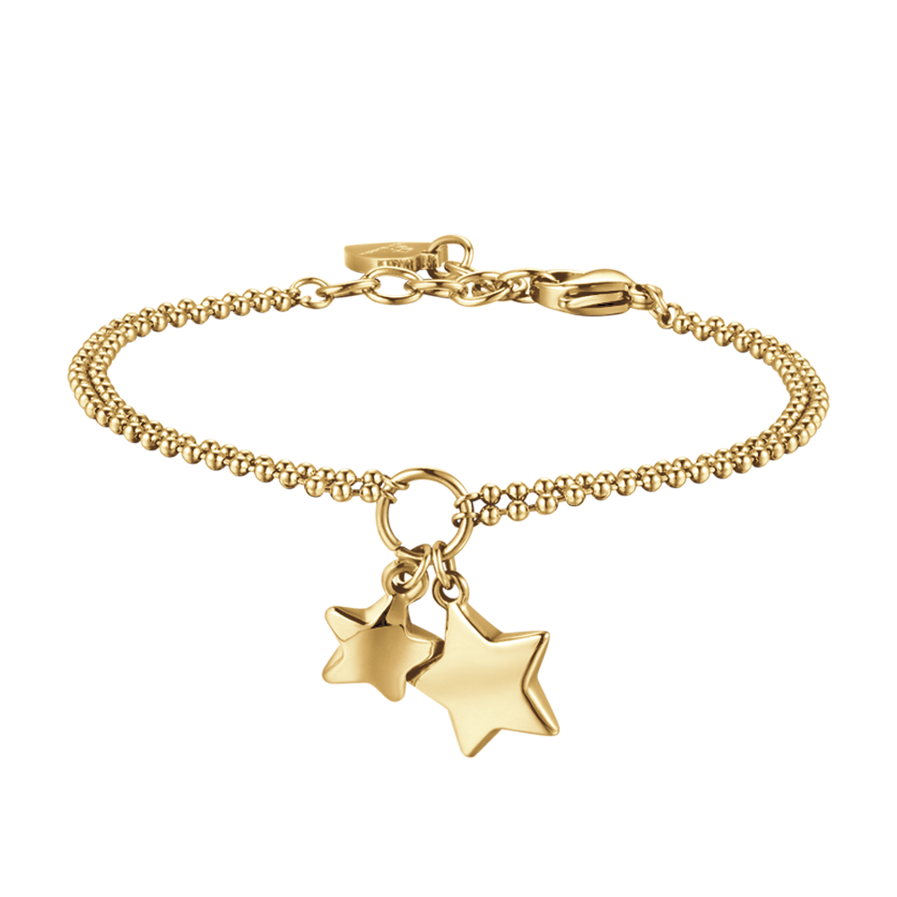 BRACCIALE DONNA IN ACCIAIO CON STELLE