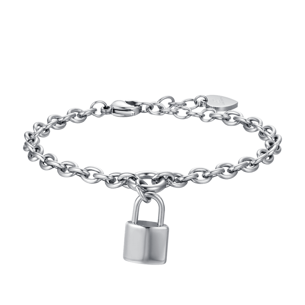 BRACCIALE DONNA IN ACCIAIO CON LUCCHETTO