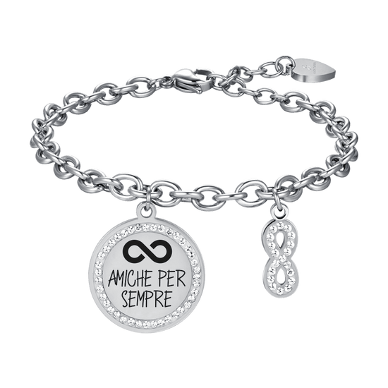 BRACCIALE DONNA IN ACCIAIO AMICHE PER SEMPRE