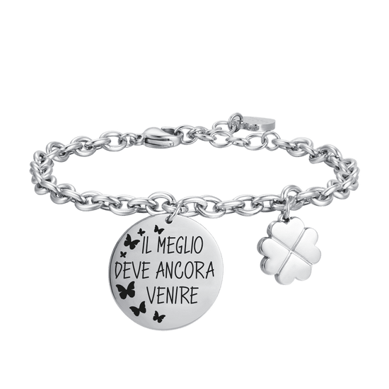 BRACCIALE DONNA IN ACCIAIO IL MEGLIO DEVE ANCORA VENIRE