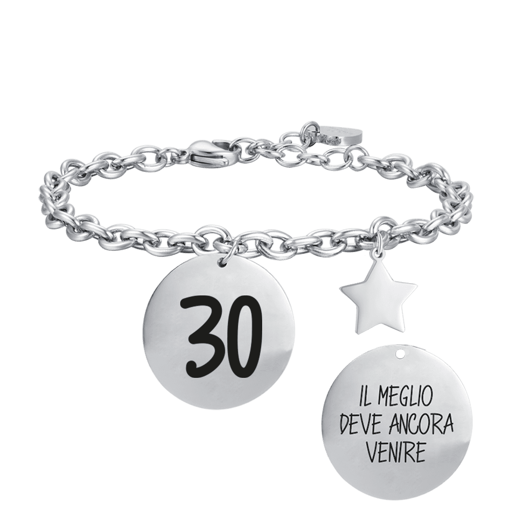 BRACCIALE DONNA IN ACCIAIO 30 IL MEGLIO DEVE ANCORA VENIRE