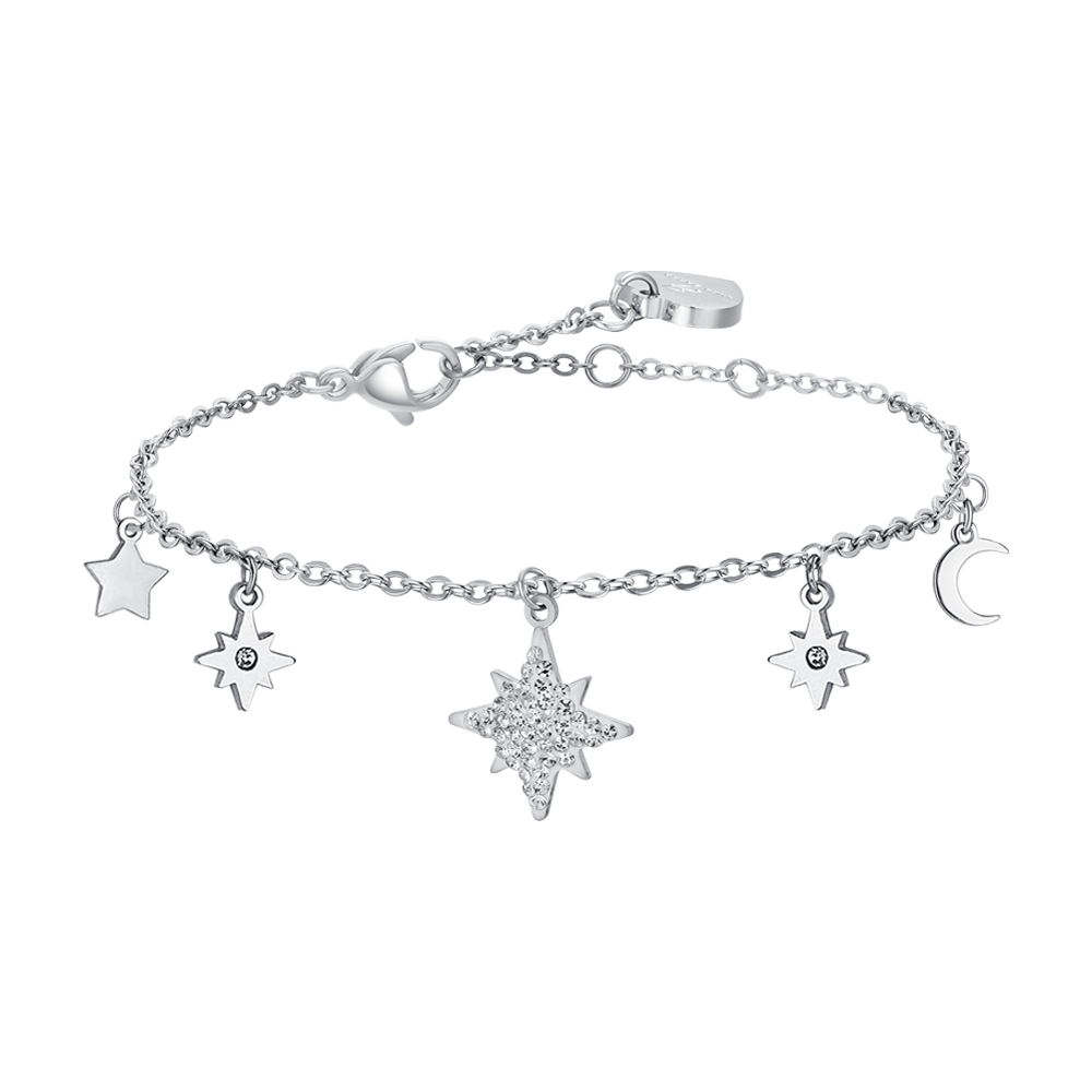 BRACCIALE DONNA IN ACCIAIO CON STELLA DI SISSI