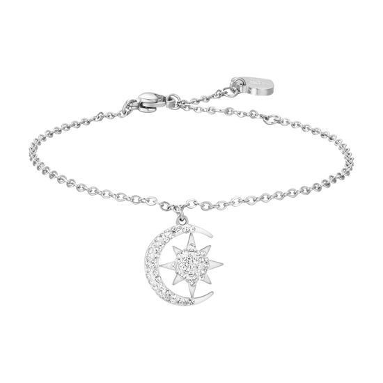 BRACCIALE DONNA IN ACCIAIO STELLA E LUNA