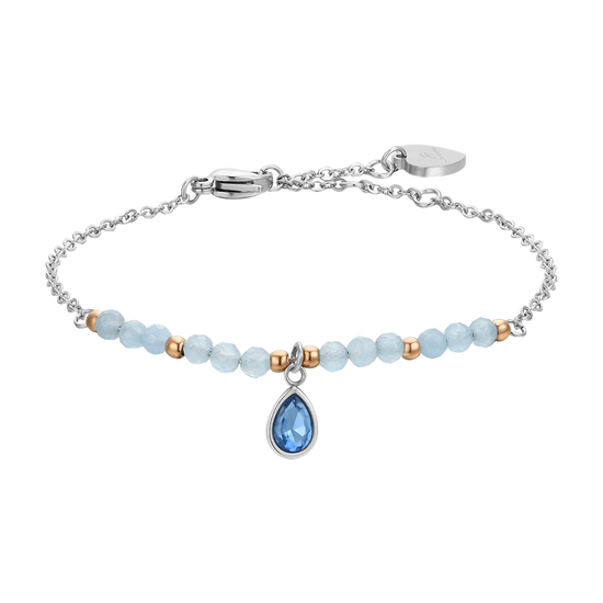 BRACCIALE DONNA IN ACCIAIO AGATA AZZURRA