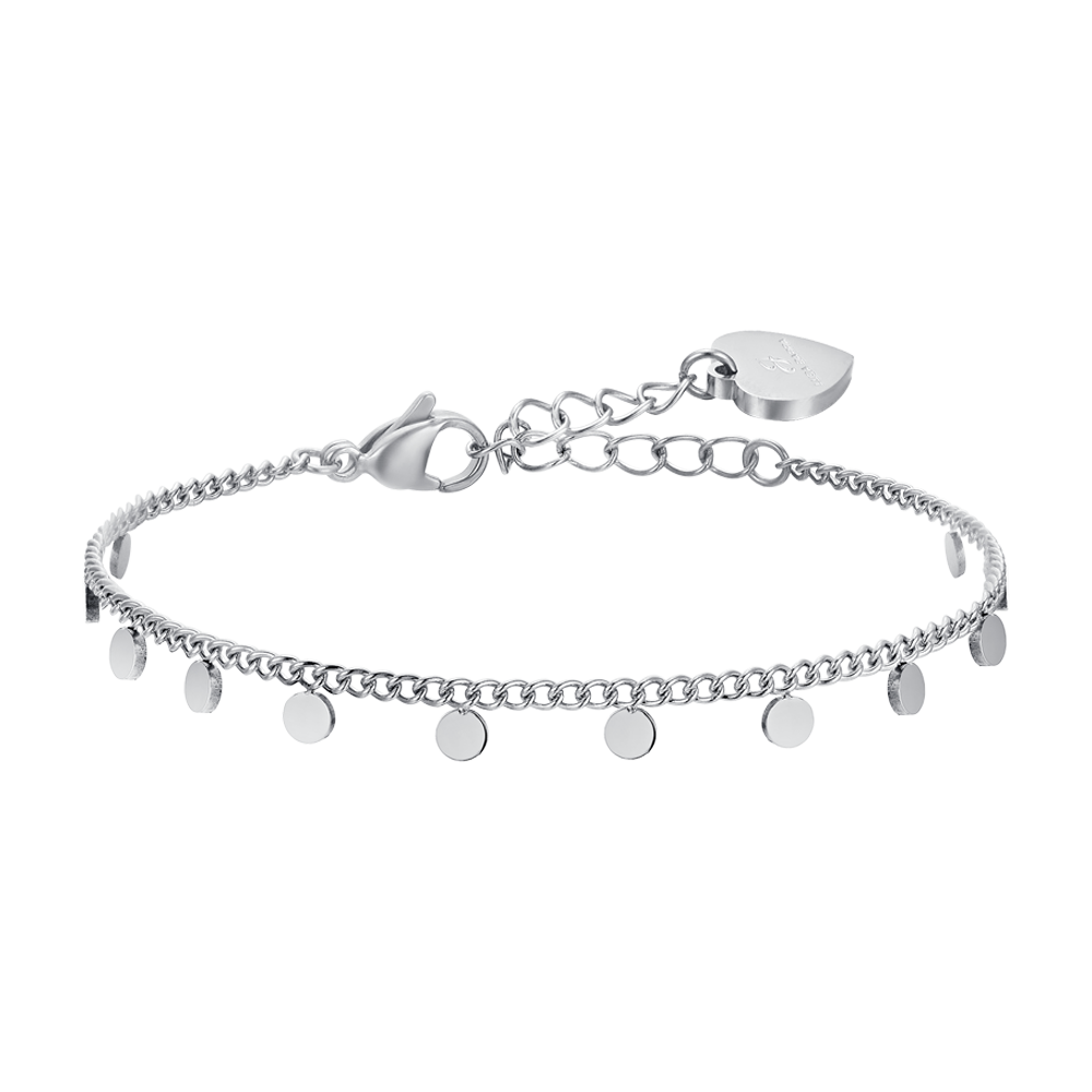 BRACCIALE DONNA IN ACCIAIO CON CERCHI