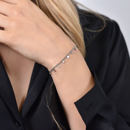 BRACCIALE DONNA IN ACCIAIO CON CERCHI