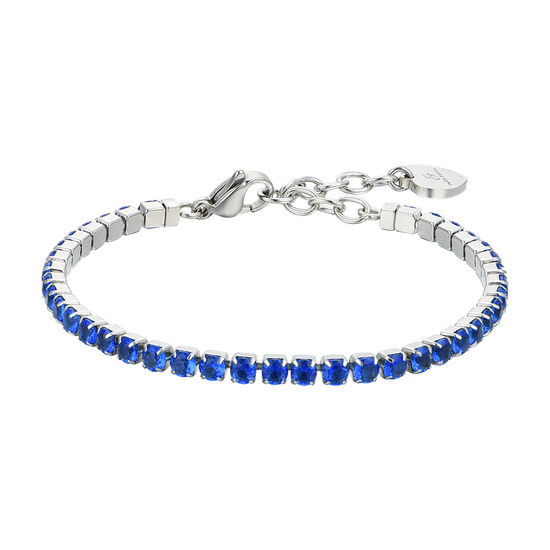 BRACCIALE TENNIS DONNA CRISTALLI BLU