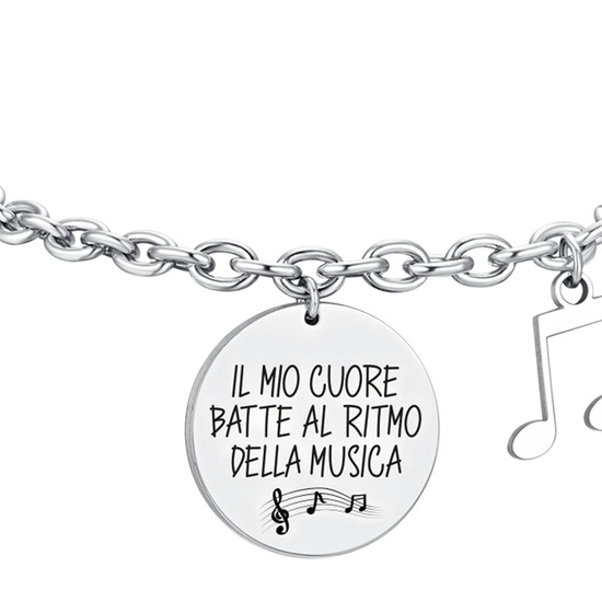 BRACCIALE DONNA IN ACCIAIO NOTA MUSICALE