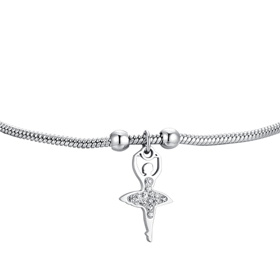 BRACCIALE DONNA IN ACCIAIO CON BALLERINA