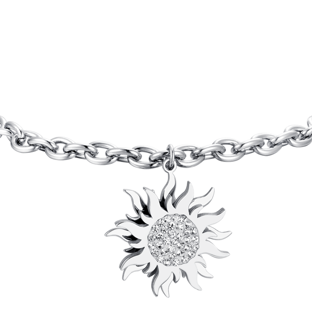 BRACCIALE DONNA IN ACCIAIO SOLE GIREVOLE