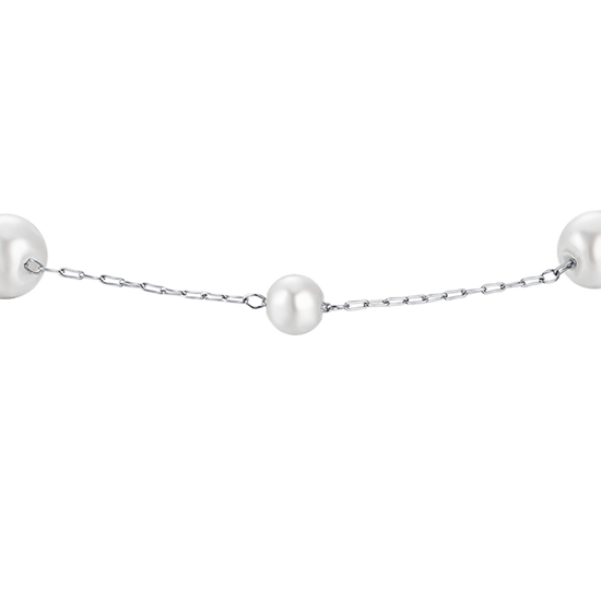 BRACCIALE DONNA IN ACCIAIO CON PERLE Luca Barra