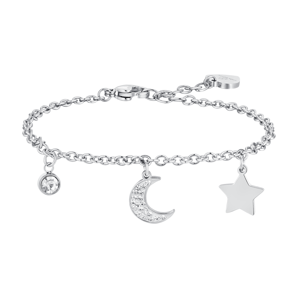 BRACCIALE DONNA IN ACCIAIO LUNA E STELLA Luca Barra