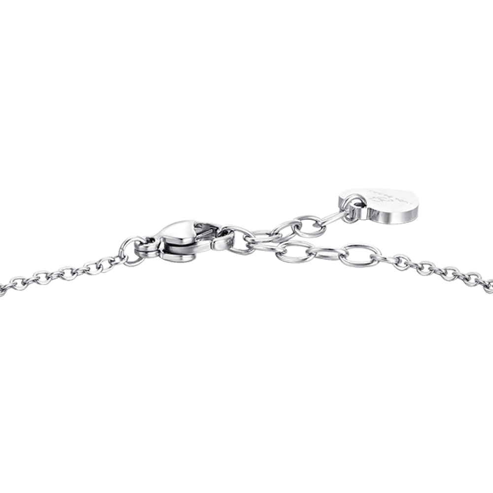 BRACCIALE DONNA IN ACCIAIO FARFALLE E ZIRCONI