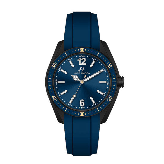 OROLOGIO UOMO IN SILICONE BLU