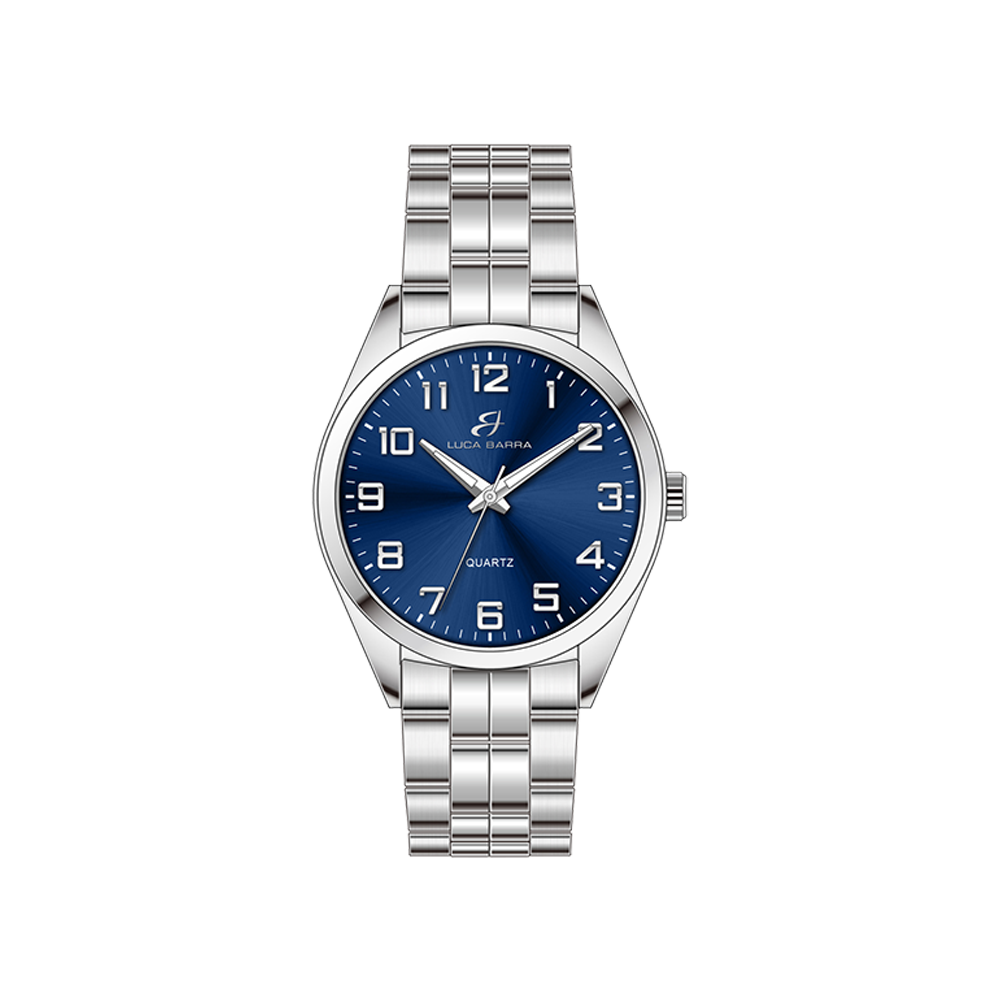 OROLOGIO UOMO IN ACCIAIO QUADRANTE BLU