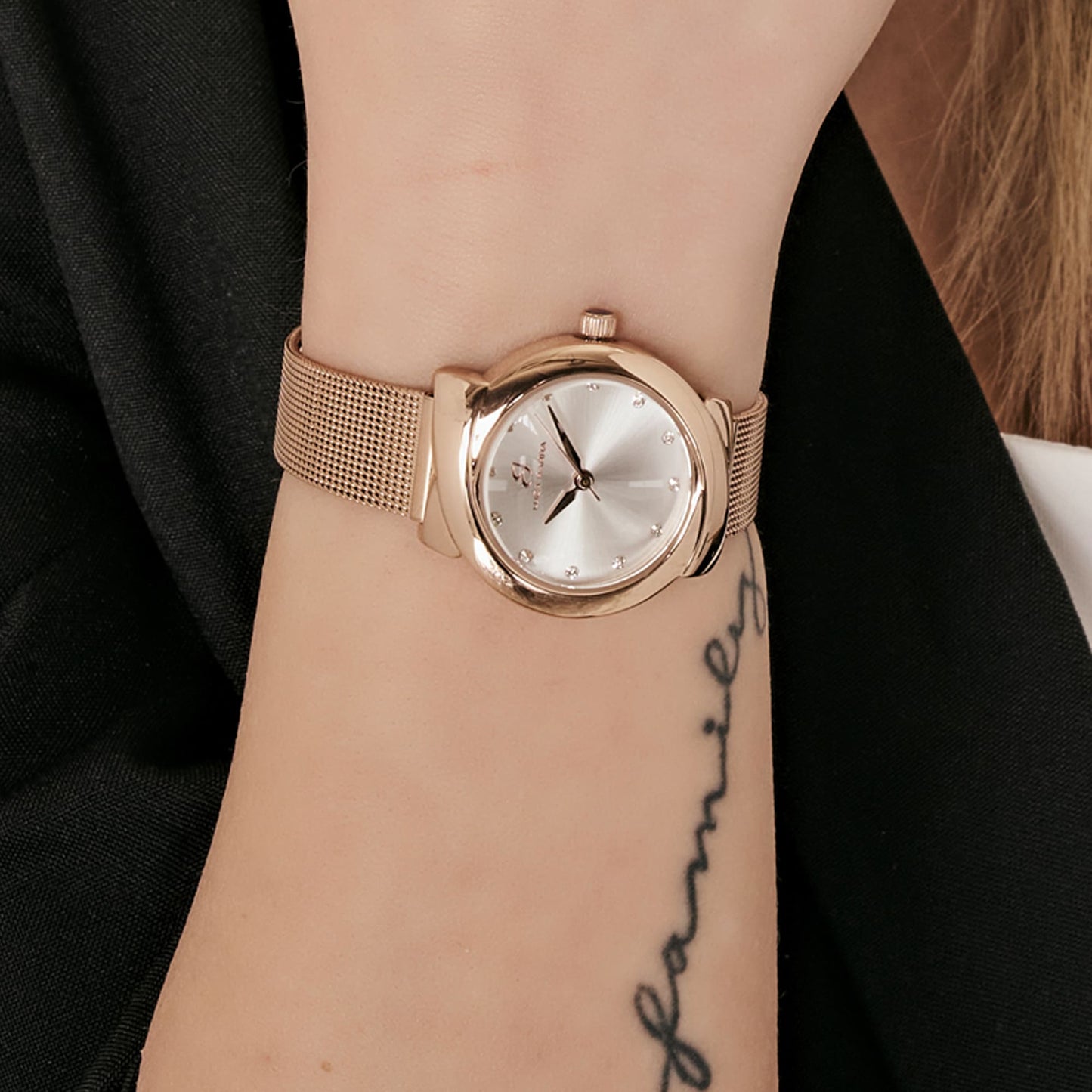 OROLOGIO DONNA IN ACCIAIO CON CASSA IP ROSE