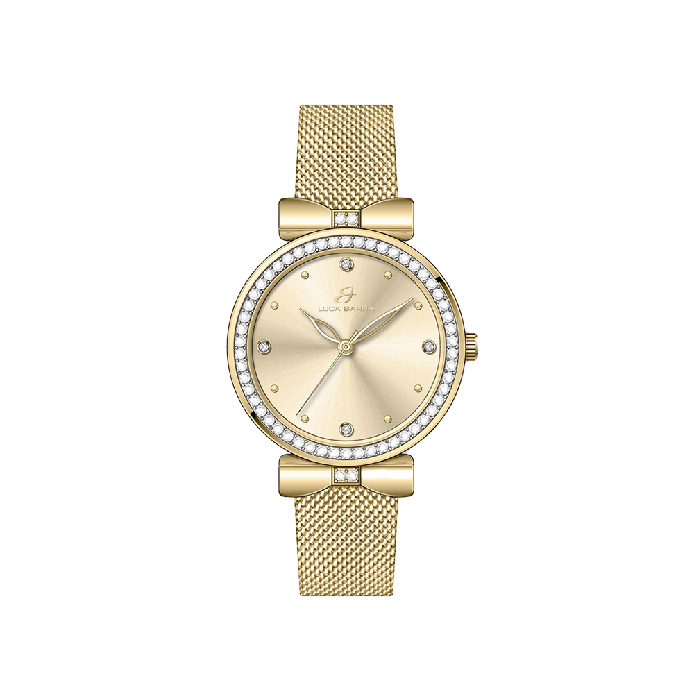 OROLOGIO DONNA CON CASSA IN ACCIAIO IP GOLD QUADRANTE IP GOLD