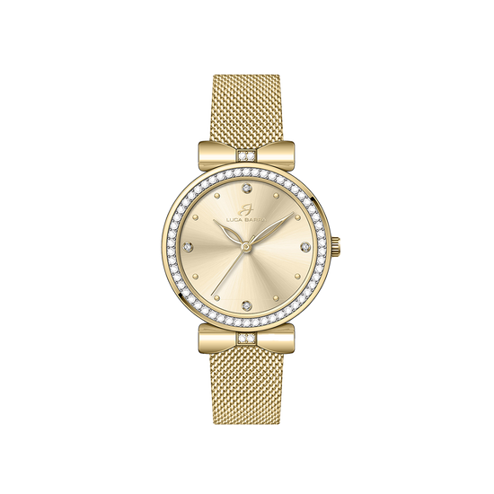 OROLOGIO DONNA CON CASSA IN ACCIAIO IP GOLD QUADRANTE IP GOLD