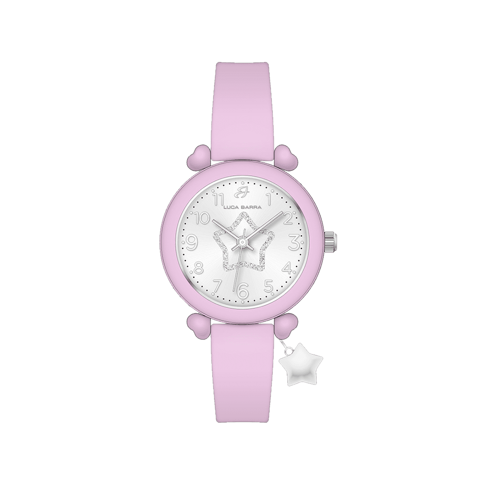 OROLOGIO DONNA IN SILICONE LILLA E STELLA