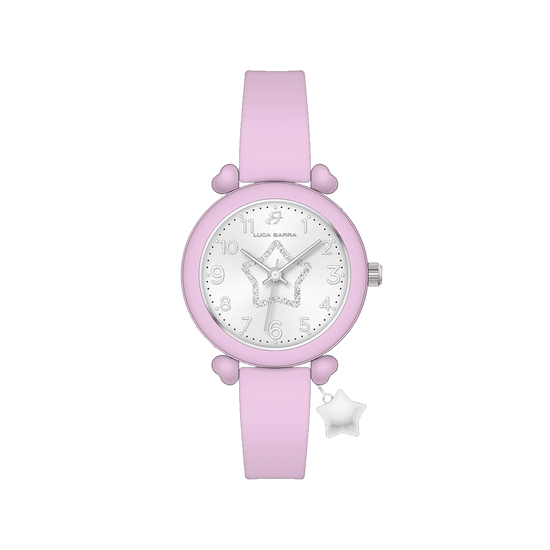 OROLOGIO DONNA IN SILICONE LILLA E STELLA