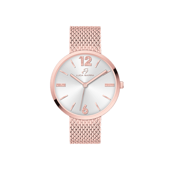 OROLOGIO DONNA IN ACCIAIO MAGLIA MILANO IP ROSE GOLD