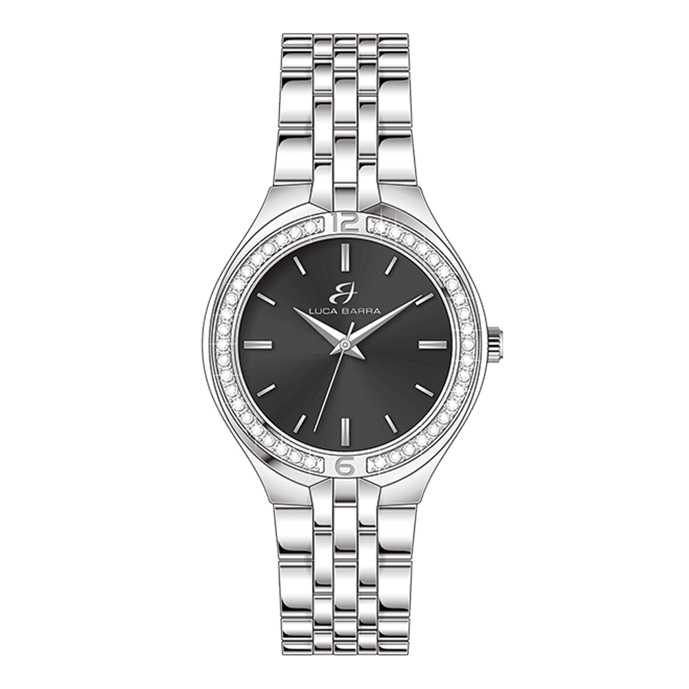 OROLOGIO DONNA IN ACCIAIO QUADRANTE NERO