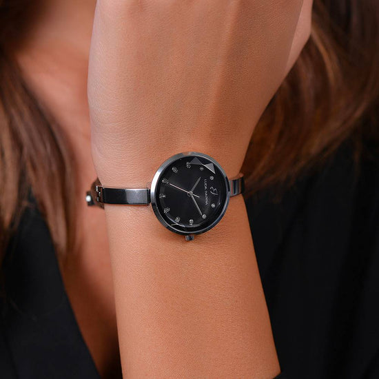 OROLOGIO DONNA IN ACCIAIO QUADRANTE NERO