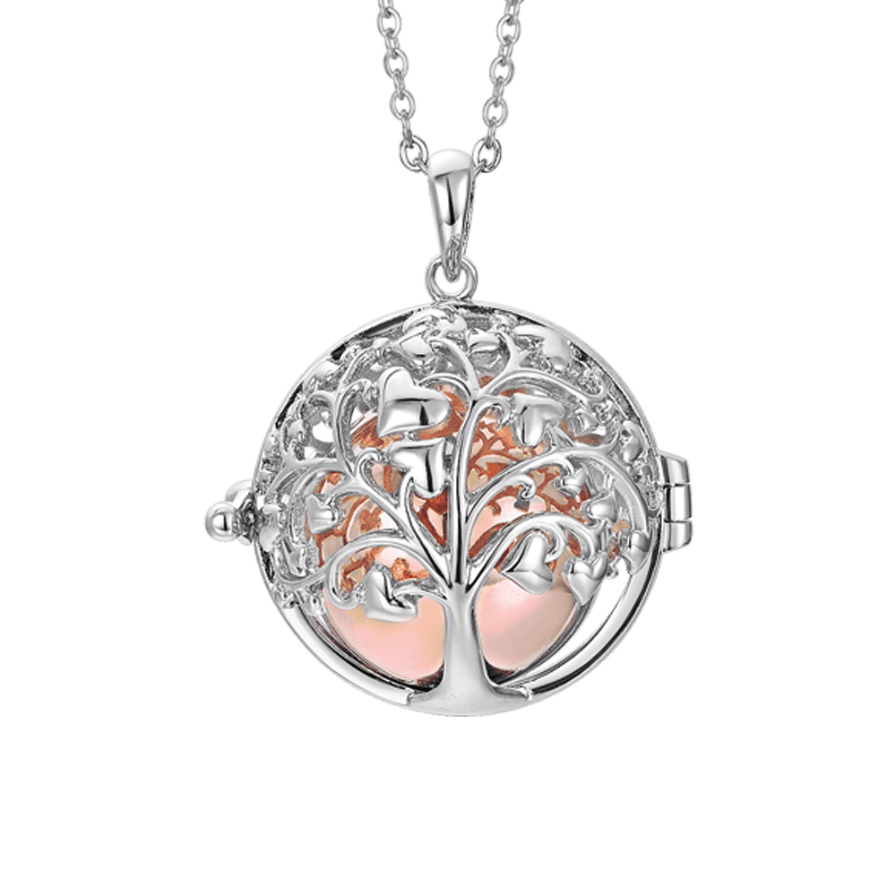 COLLANA CHIAMA ANGELI CON ALBERO DELLA VITA ACCIAIO Luca Barra