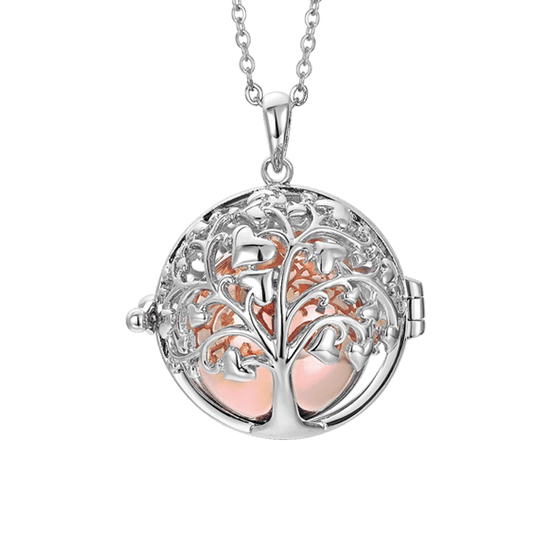 COLLANA CHIAMA ANGELI CON ALBERO DELLA VITA ACCIAIO Luca Barra