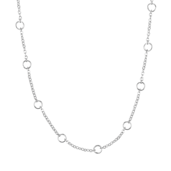 COLLANA DONNA IN ACCIAIO PER CHARMS CON MOSCHETTONE