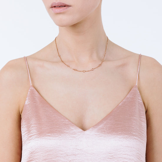 COLLANA DONNA IN ACCIAIO IP ROSE