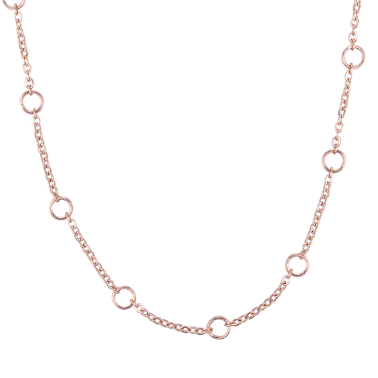 COLLANA DONNA IN ACCIAIO IP ROSE