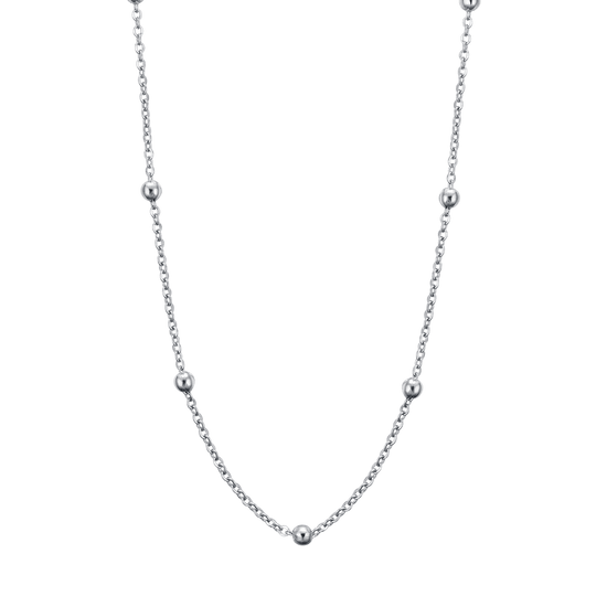 COLLANA DONNA LUNGA IN ACCIAIO PER CHARMS