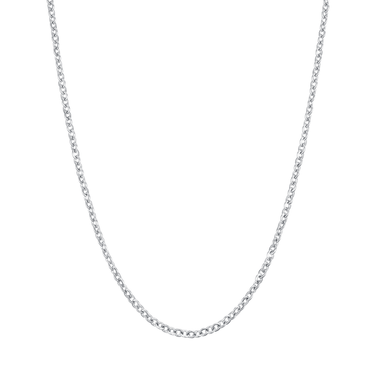 COLLANA LUNGA DONNA IN ACCIAIO PER CHARMS CON MOSCHETTONE